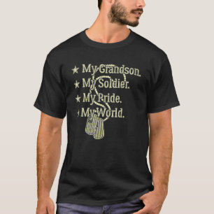 Min morson Min soldat Hero Proud Militärt Grandpa T Shirt