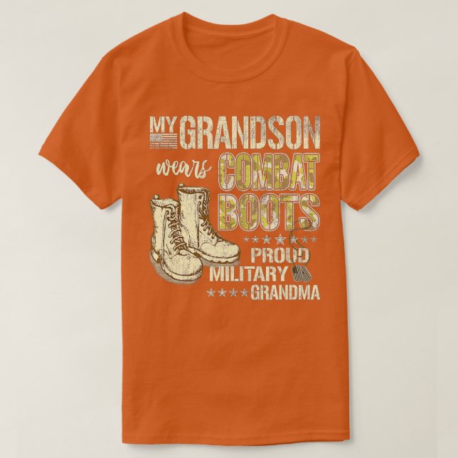 Min morson Wears Combat Boots - Proud Military Gr T Shirt (Design framsida)