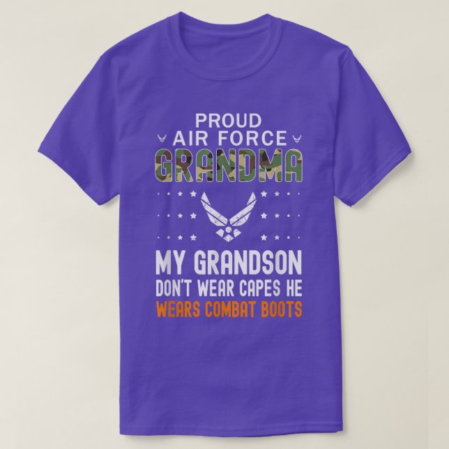 Min morson Wears Combat BootsProud Luft Force Gran T Shirt (Design framsida)