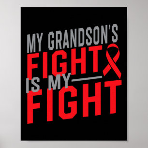 Min morsons kamp är min Medvetna blodcancer Poster
