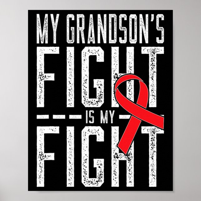 Min morsons kamp är min Medvetna blodcancer Poster (Framsidan)