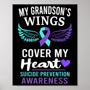 Min morsons Vingar täcker hjärtsjälvmordsmedvetand Poster
