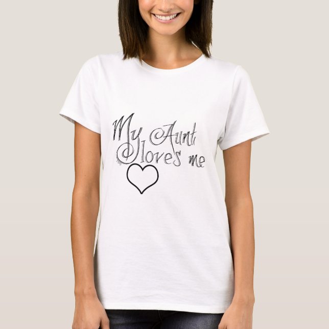 min moster älskar mig t-shirt (Framsida)