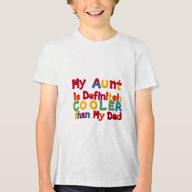 Min Moster är definitivt kylare än min Pappa T Shirt (Framsida)