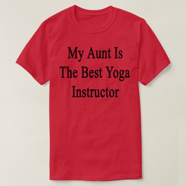 Min Moster är den bästa Yoga-instruktören T Shirt (Design framsida)