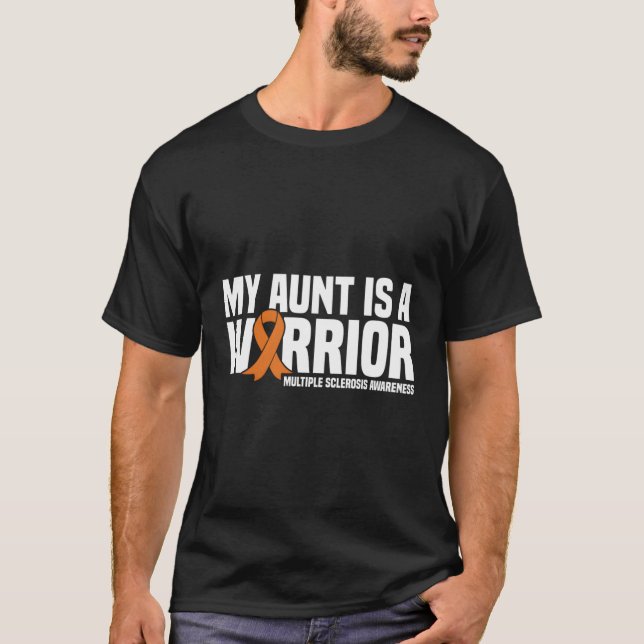 Min Moster är en krigare, Många Sclerosis Awarene T Shirt (Framsida)