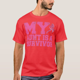 Min Moster är en överlevande Rosa, bröstcancer A T Shirt