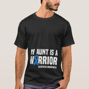 Min Moster är en Warrior Blue Ribbon Alopecia Awar T Shirt