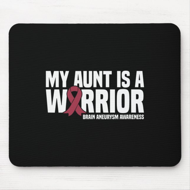 Min Moster är en Warrior Brain Aneurysm Awareness Musmatta (Framsidan)