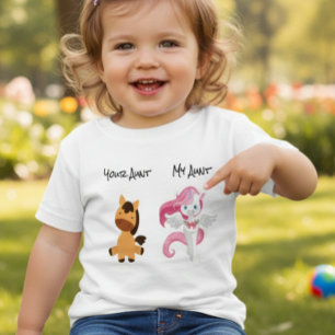 Min Moster er Horse Unicorn Art Humor Niece Nephew T Shirt