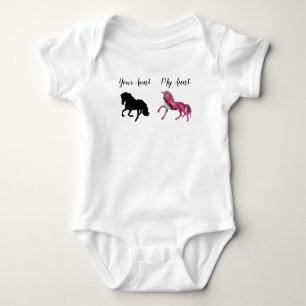 Min Moster er Unicorn Horse Bodydräkt Jumpdrädrät Tee Shirt