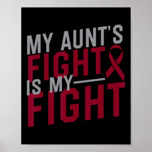 Min Moster kämpar om min "Fight Sickle Cell Anemia Poster