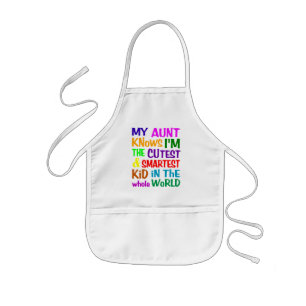 Min Moster känner apron Barnförkläde