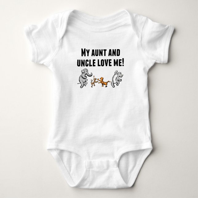 Min moster och Uncle Älska Me T-shirt (Framsida)