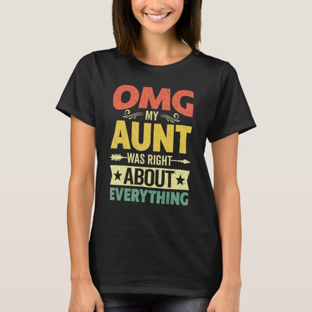 Min Moster var Höger om allt Mor Da T Shirt (Framsida)