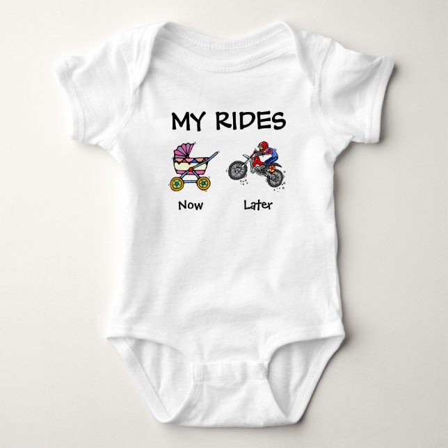 Min motorcross Dirt Bike Baby-bodysuit T Shirt (Framsida)