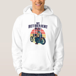 Min motorcykel i pension hoodie