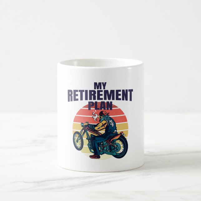 Min motorcykel i pension kaffemugg (Center)