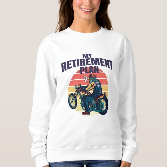 Min motorcykel i pension t shirt (Framsida)