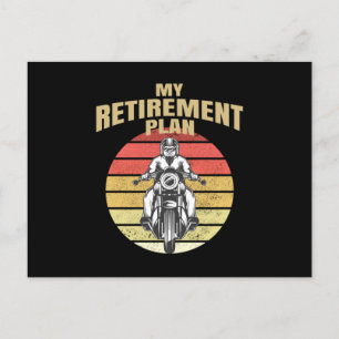 Min motorcykel i pension vykort