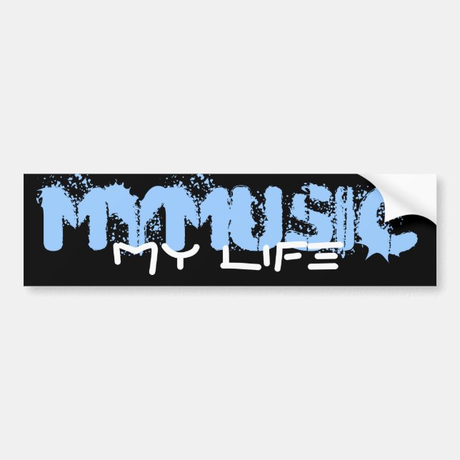 Min musik mitt liv bildekal (Framsidan)