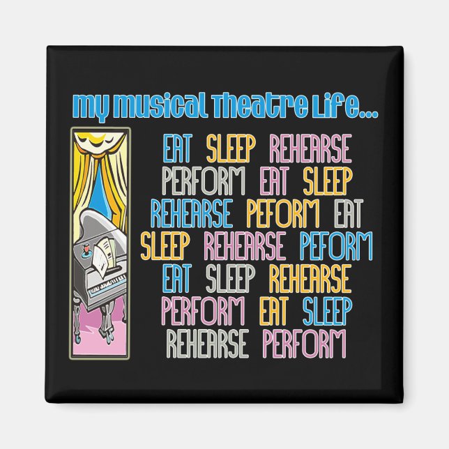 Min musikteater Life Magnet (Framsidan)