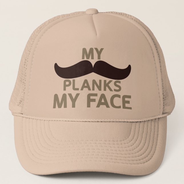 Min Mustache plundrar min Ansikte Keps (Framsida)