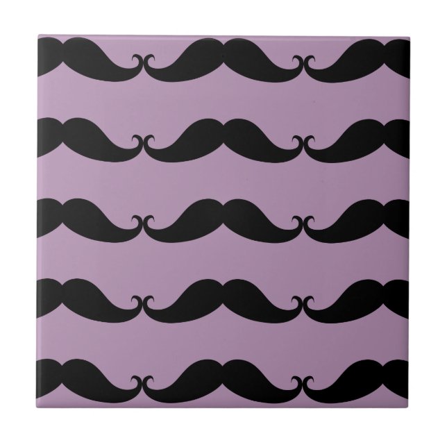 Min Mustache Small Ceramic Tile Kakelplatta (Framsidan)