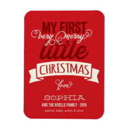 Min mycket fina lilla jul Baby 1:a jul Magnet