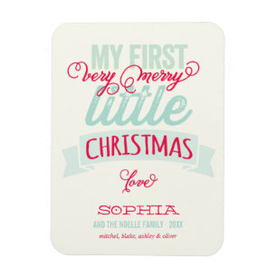 Min mycket fina lilla jul Baby 1:a jul Magnet