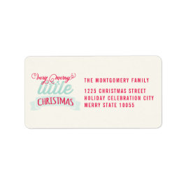 Min mycket fina lilla jul Baby 1:a jul Returadress Etikett