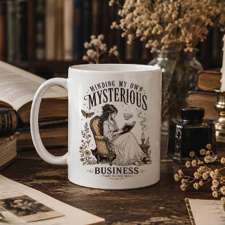 Min Mystiska Affärer Gothic Läsare Kaffemugg