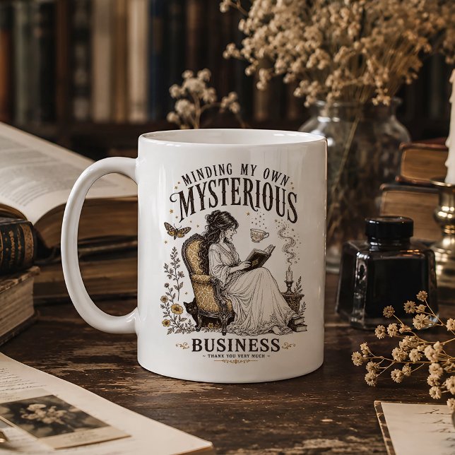 Min Mystiska Affärer Gothic Läsare Kaffemugg (Skapare uppladdad)