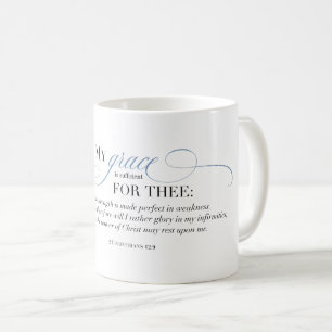 Min nåd är tillräcklig för Thee Kaffemugg