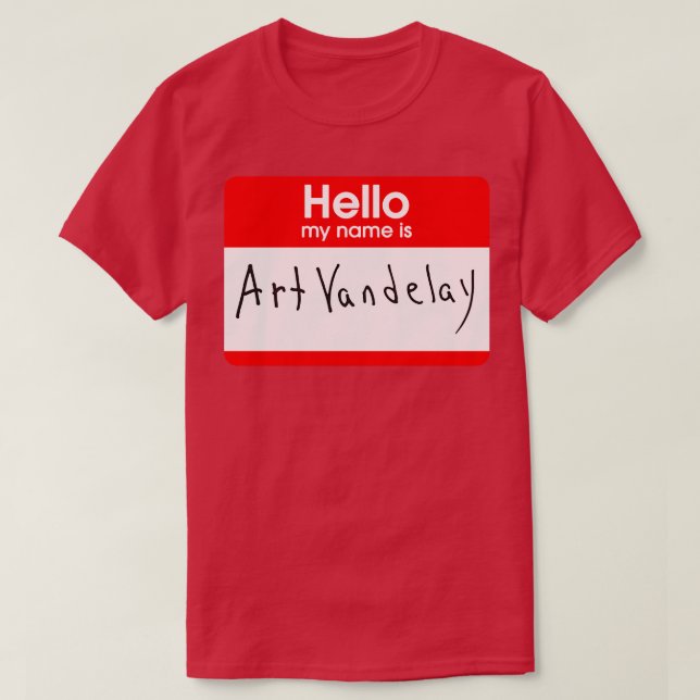 Min namn är Art Vandelay T Shirt (Design framsida)