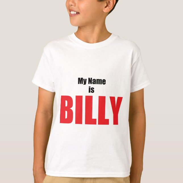 Min Namn är Billy Tee Shirt (Framsida)