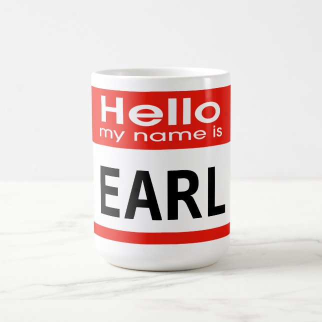 Min Namn är Earl Personlig Mugg (Center)