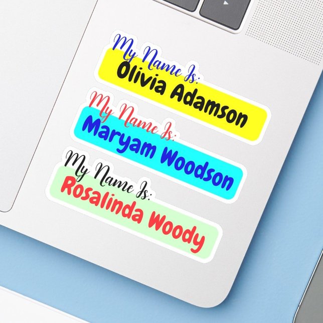 Min Namn är etiketter - vattentäta efternamnsmärke (Personalized Name stickers
)