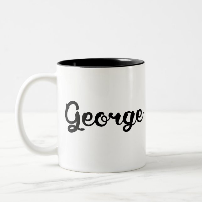 Min namn är George Två-Tonad Mugg (Vänster)
