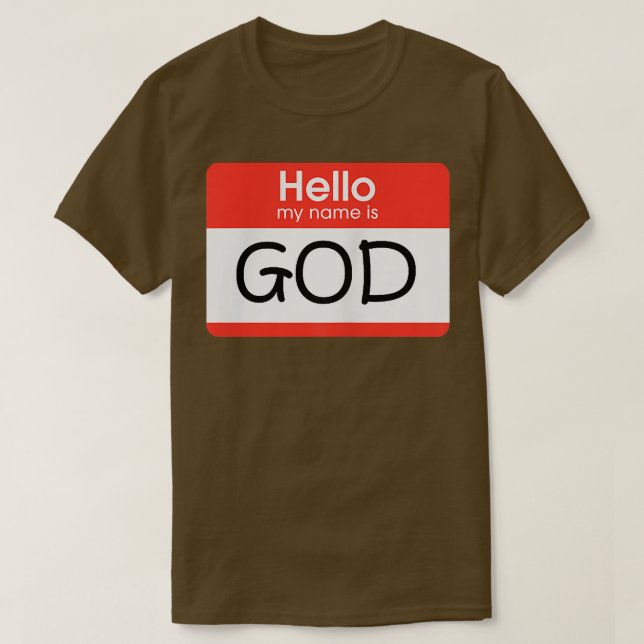 Min Namn är GOD I LIT Graphic Design I Begränsadt  T Shirt (Design framsida)