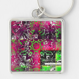 Min Namn är inte Donna Fyrkantig Silverfärgad Nyckelring