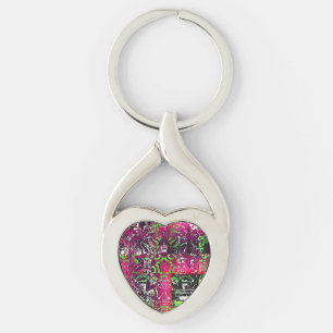 Min Namn är inte Donna Twisted Heart Silverfärgad Nyckelring