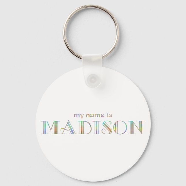 Min namn är Madison Nyckelring (Framsida)
