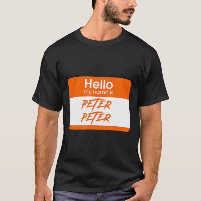 Min Namn är Peter Pumpkin Eater Funny Hallowed T Shirt (Framsida)
