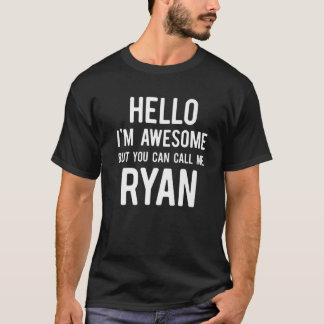 Min Namn är Ryan Funny Namn bricka T Shirt