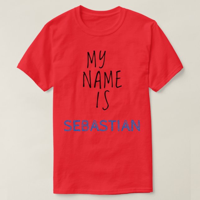 Min Namn är Sebastian T Shirt (Design framsida)