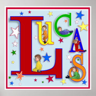 Min Namn - "Lucas" Skriv ut Poster