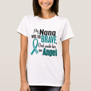 Min Nana är en Ovarian cancer för ängel 1 T Shirt