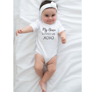 Min Nana Kärlek Me Cute Grandma Baby Shower T Shirt