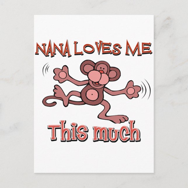 Min nana kärlek mig så mycket vykort (Framsida)
